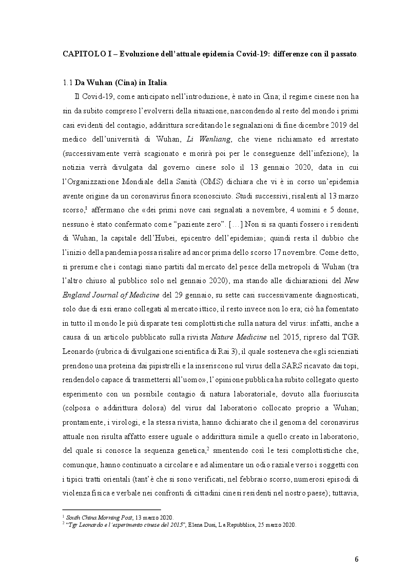Anteprima della tesi: L'economia italiana ai tempi del Covid-19: teorie e politiche, Pagina 3