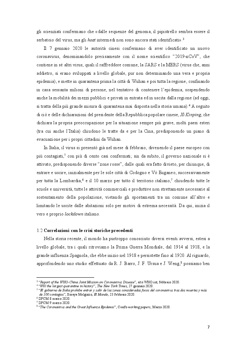 Anteprima della tesi: L'economia italiana ai tempi del Covid-19: teorie e politiche, Pagina 4