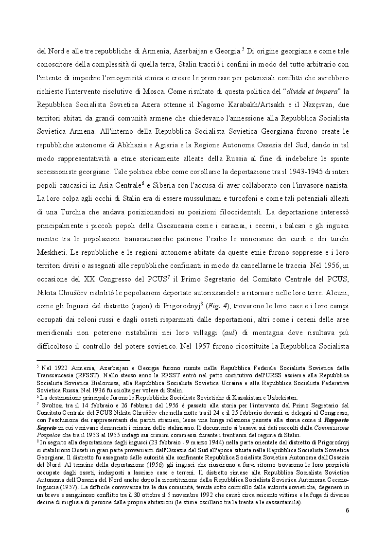 Anteprima della tesi: Geopolitica Dell'Islam nel Caucaso Settentrionale, Pagina 6