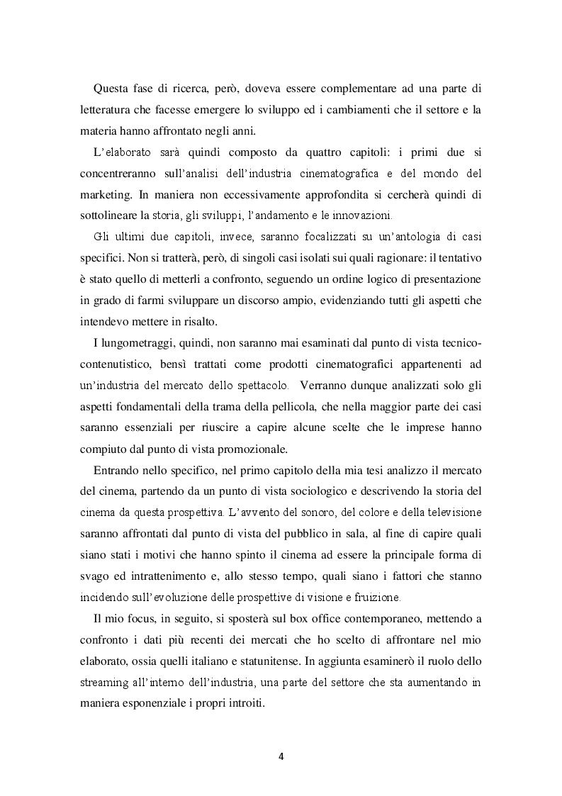 Anteprima della tesi: Il ruolo del marketing non convenzionale nella promozione delle imprese cinematografiche: casi a confronto, Pagina 3