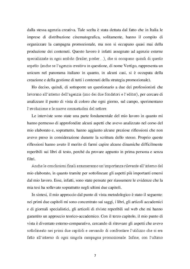 Anteprima della tesi: Il ruolo del marketing non convenzionale nella promozione delle imprese cinematografiche: casi a confronto, Pagina 6