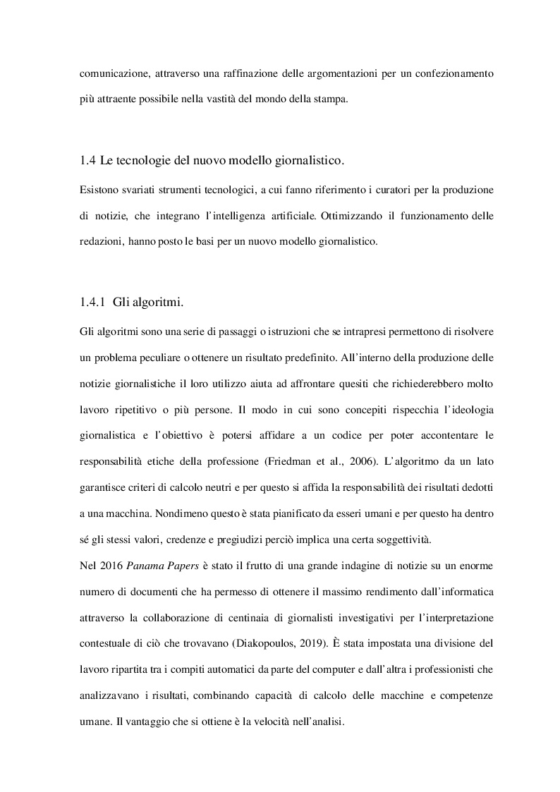 Anteprima della tesi: Automazione nel giornalismo: tra produzione e ricezione, Pagina 7