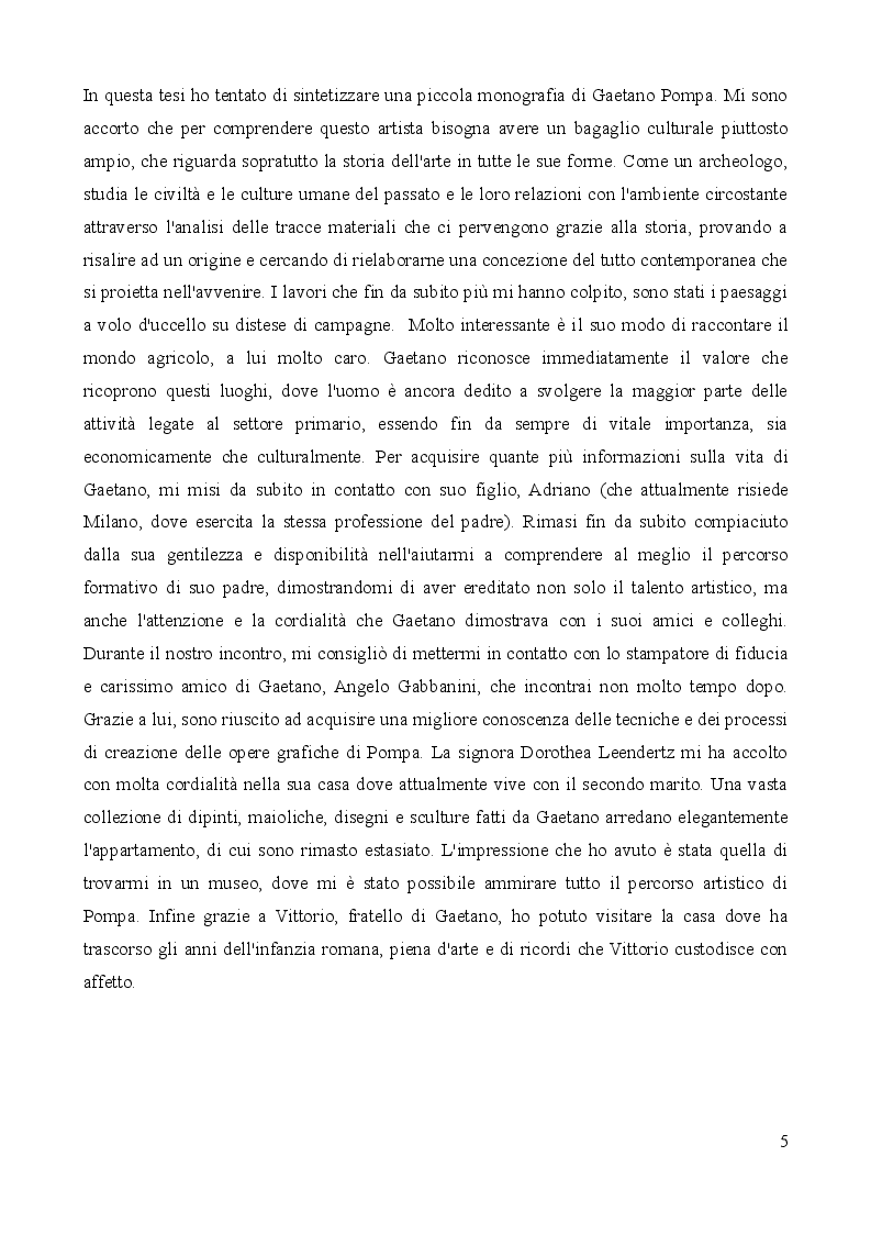 Anteprima della tesi: Controcorrente - Uno sguardo nell'immaginario di Gaetano Pompa, Pagina 3
