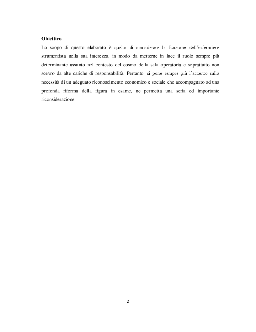 Anteprima della tesi: ''Il cosmo di sala operatoria'', L'infermiere strumentista secondo il paradigma di Parsons e descrittori di Dublino 'mito o realtà?', Pagina 3