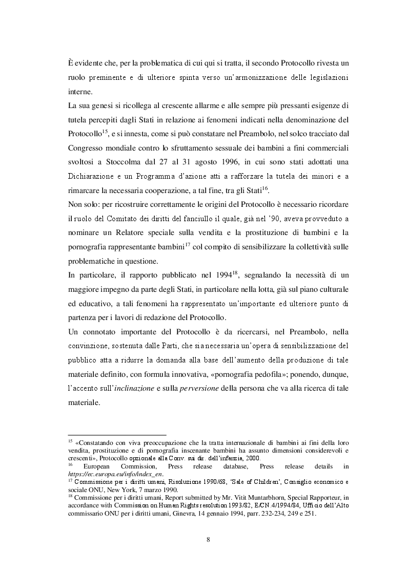 Estratto dalla tesi: La pornografia minorile e le nuove frontiere del diritto penale d'autore