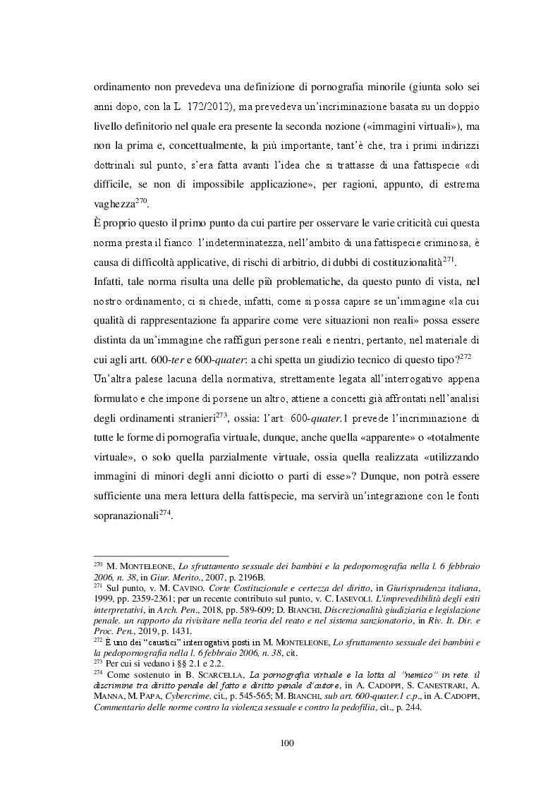 Anteprima della tesi: La pornografia minorile e le nuove frontiere del diritto penale d'autore, Pagina 3