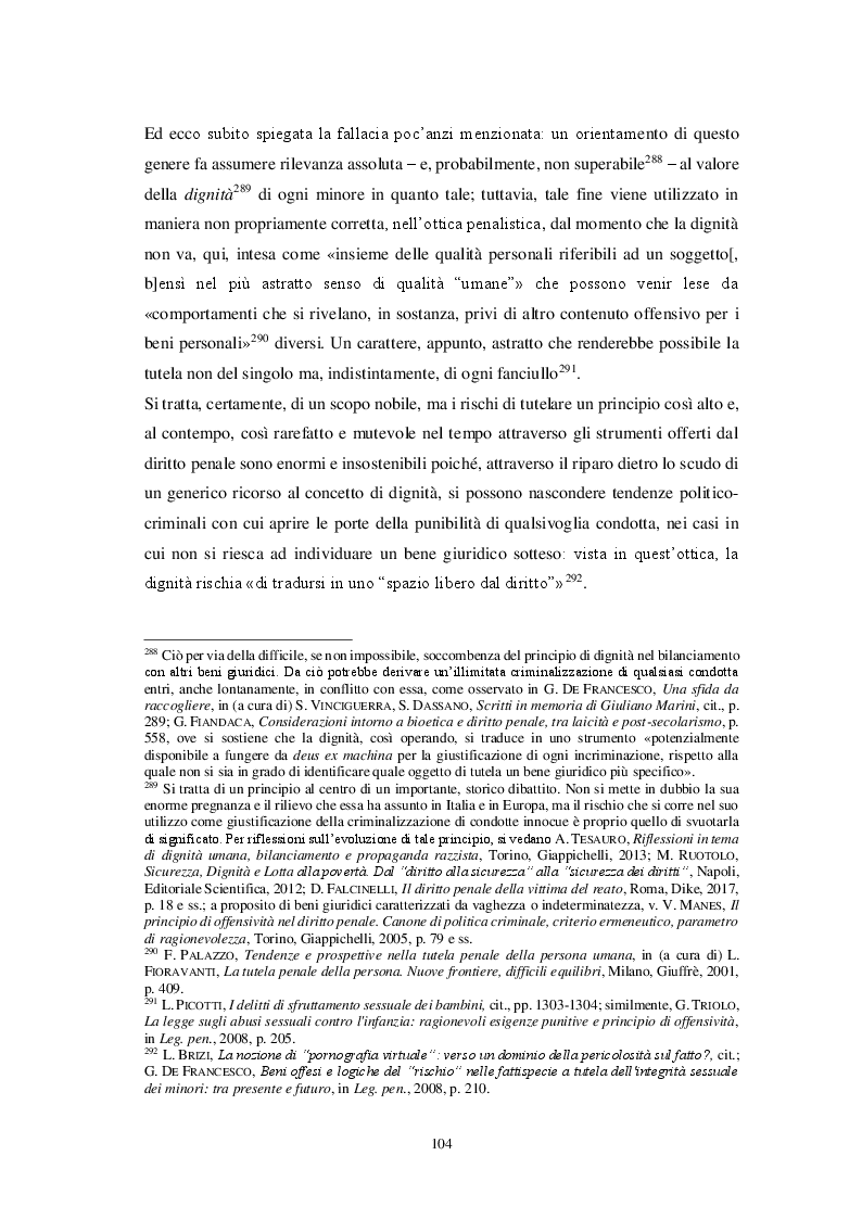 Anteprima della tesi: La pornografia minorile e le nuove frontiere del diritto penale d'autore, Pagina 7