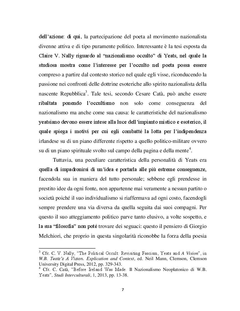 Anteprima della tesi: William Butler Yeats, tra Simbolismo ed Esoterismo, Pagina 4