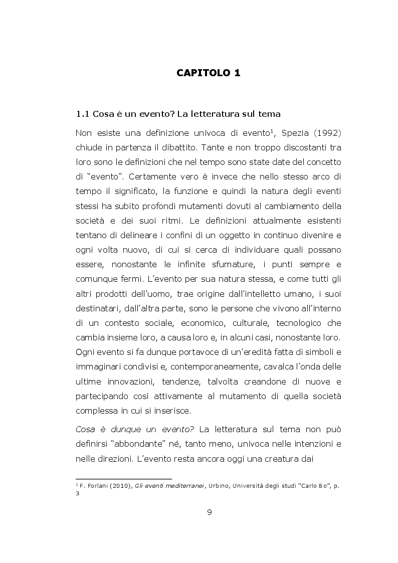Anteprima della tesi: Le competenze dell'Event Manager. Uno studio del livello di preparazione dei candidati per il ruolo manageriale, Pagina 6