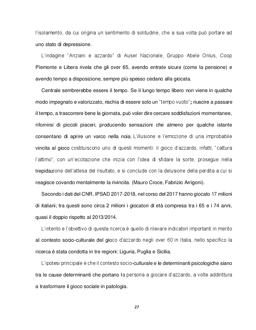 Anteprima della tesi: Determinanti psicosociali e ingaggio nel gioco d’azzardo problematico. Uno studio esplorativo sulla popolazione over-60, Pagina 3
