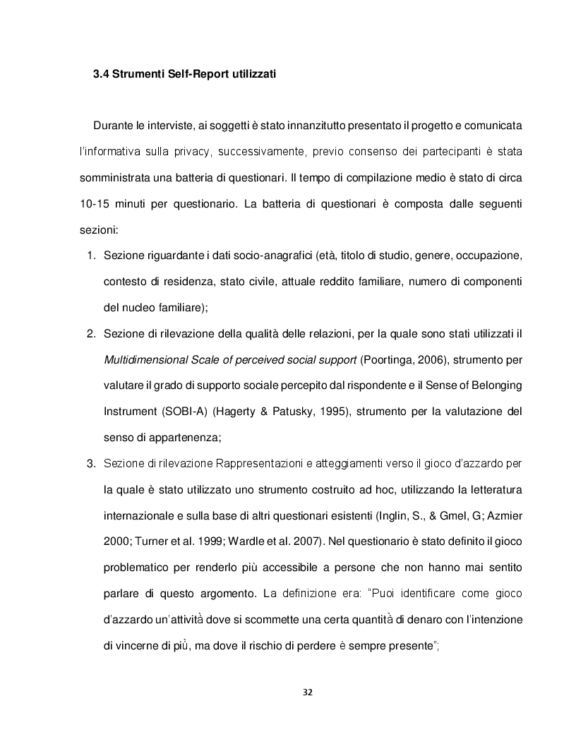 Anteprima della tesi: Determinanti psicosociali e ingaggio nel gioco d’azzardo problematico. Uno studio esplorativo sulla popolazione over-60, Pagina 8