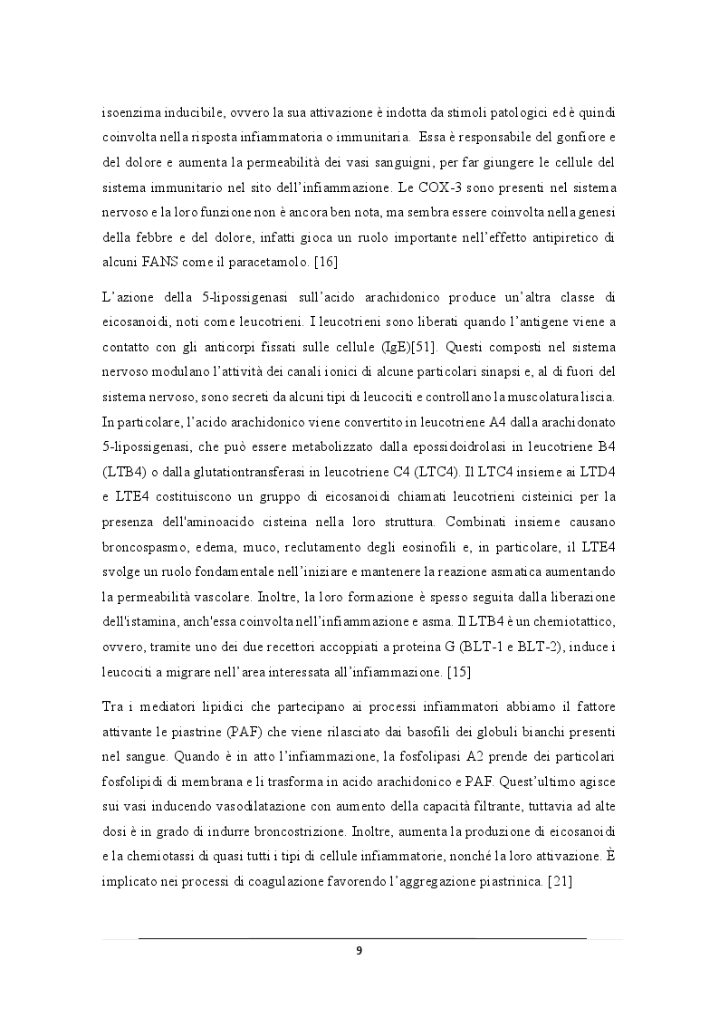Anteprima della tesi: La Nigella sativa e il timochinone nel trattamento delle infiammazioni articolari, Pagina 5