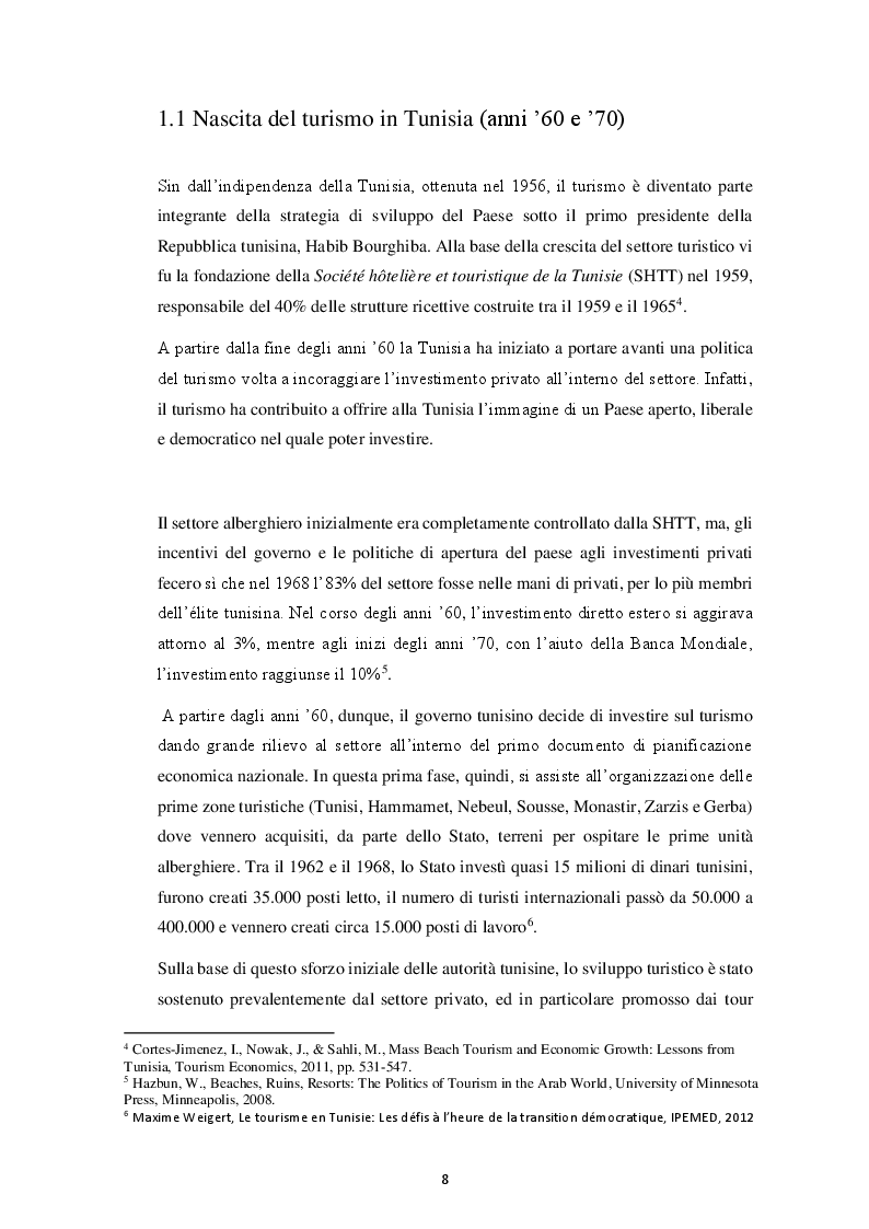 Anteprima della tesi: Le sfide del settore turistico in Tunisia nell'era del terrorismo, Pagina 3