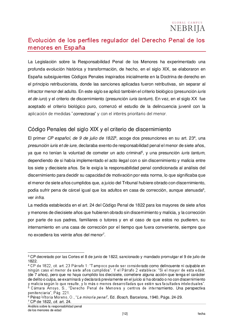 Anteprima della tesi: Análisis sobre la responsabilidad penal de los menores de edad. El Derecho Penal De Menores, Pagina 4