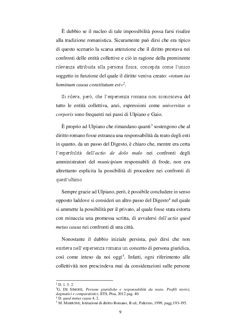 Anteprima della tesi: La responsabilità da reato degli enti: la sicurezza nei luoghi di lavoro e l'omicidio colposo, Pagina 6