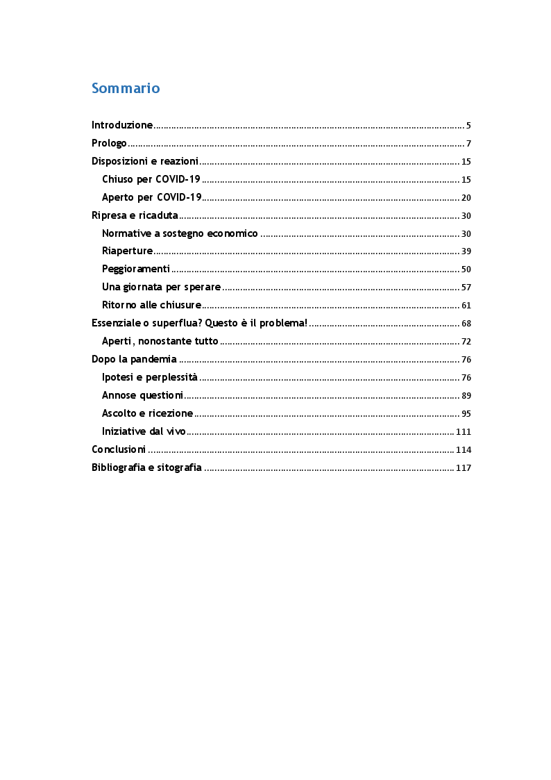 Indice della tesi: Curiamola… merta un avvenir migliore - L'opera lirica contagiata dal COVID-19, Pagina 1