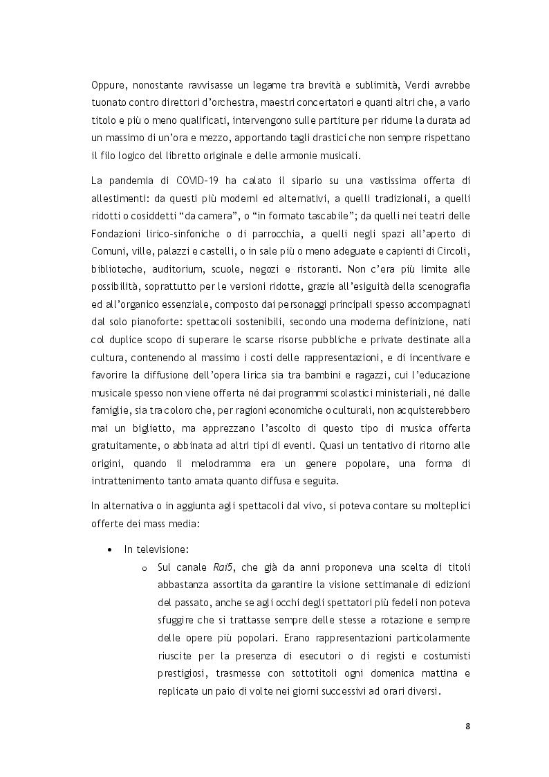 Anteprima della tesi: Curiamola… merta un avvenir migliore - L'opera lirica contagiata dal COVID-19, Pagina 5