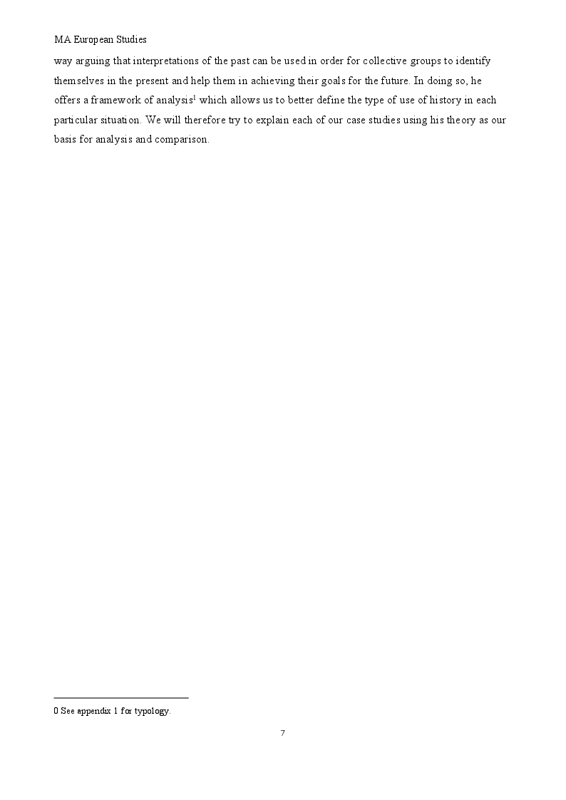 Anteprima della tesi: Territories, Identity and Europe: How have the politics of history been used in nationalist rhetoric? A case study of Scotland, Catalonia and Padania., Pagina 4