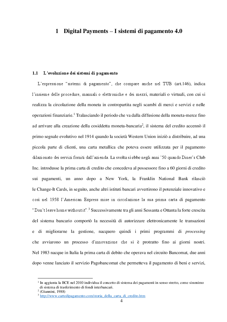 Anteprima della tesi: L'evoluzione dei pagamenti digitali: il caso American Express, Pagina 5