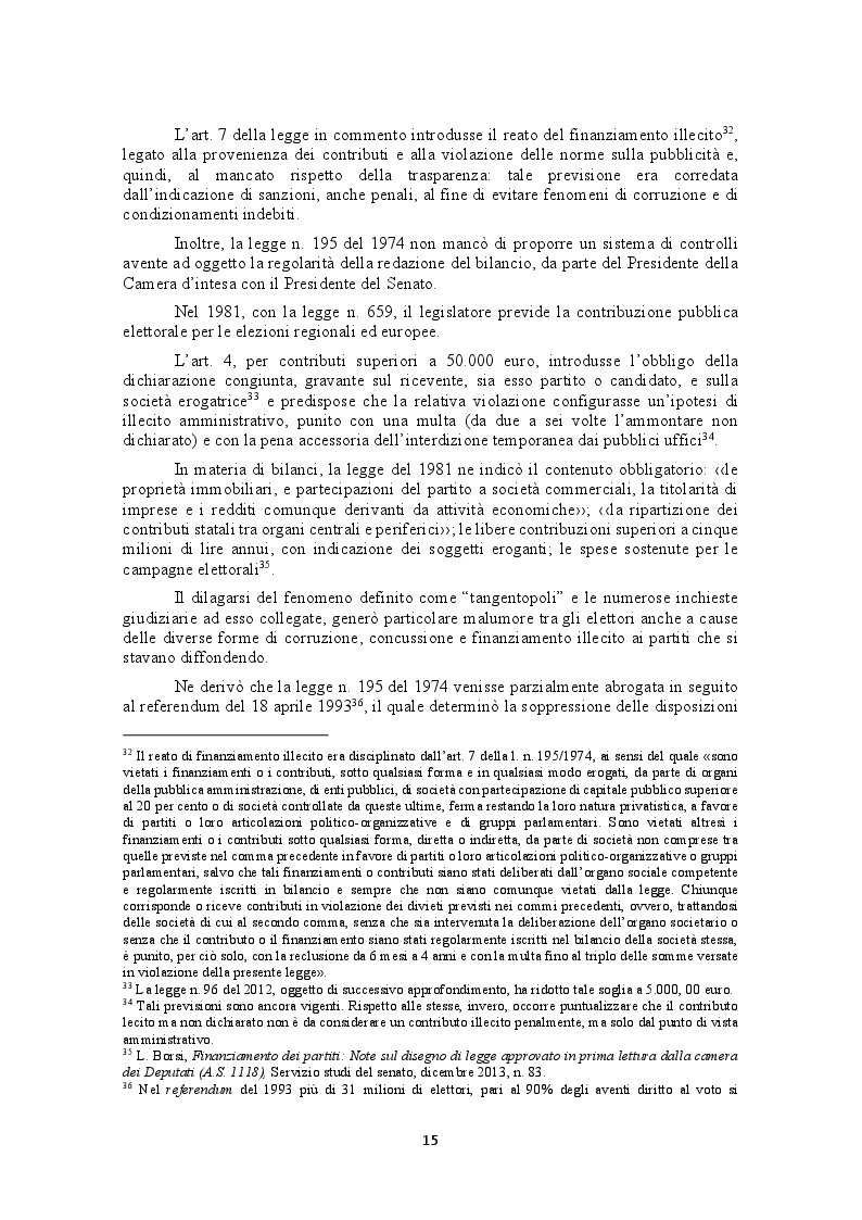 Estratto dalla tesi: I costi della politica: democrazia, trasparenza e controllo pubblico