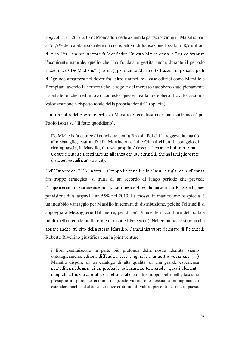 Anteprima della tesi: Quelli che restano - cronistoria e analisi della casa editrice Marsilio, Pagina 3