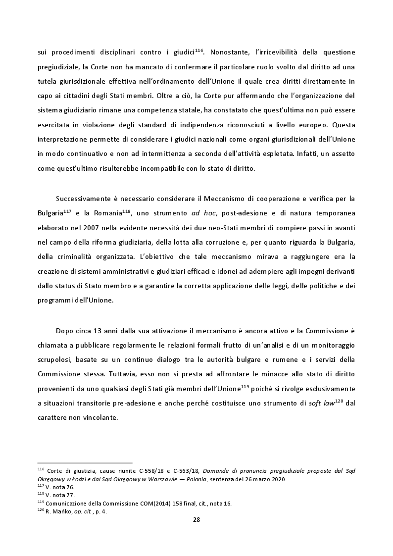 Anteprima della tesi: La crisi dello stato di diritto nell'Unione europea tra carenze e nuove prospettive, Pagina 10