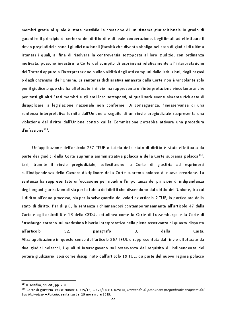 Anteprima della tesi: La crisi dello stato di diritto nell'Unione europea tra carenze e nuove prospettive, Pagina 9