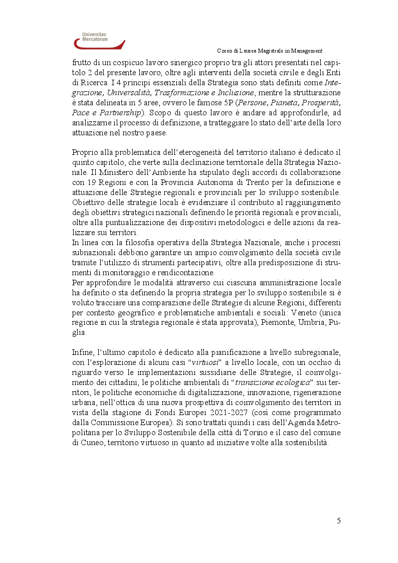 Anteprima della tesi: Sviluppo sostenibile e Agenda 2030: strategia nazionale e implementazioni locali, Pagina 4