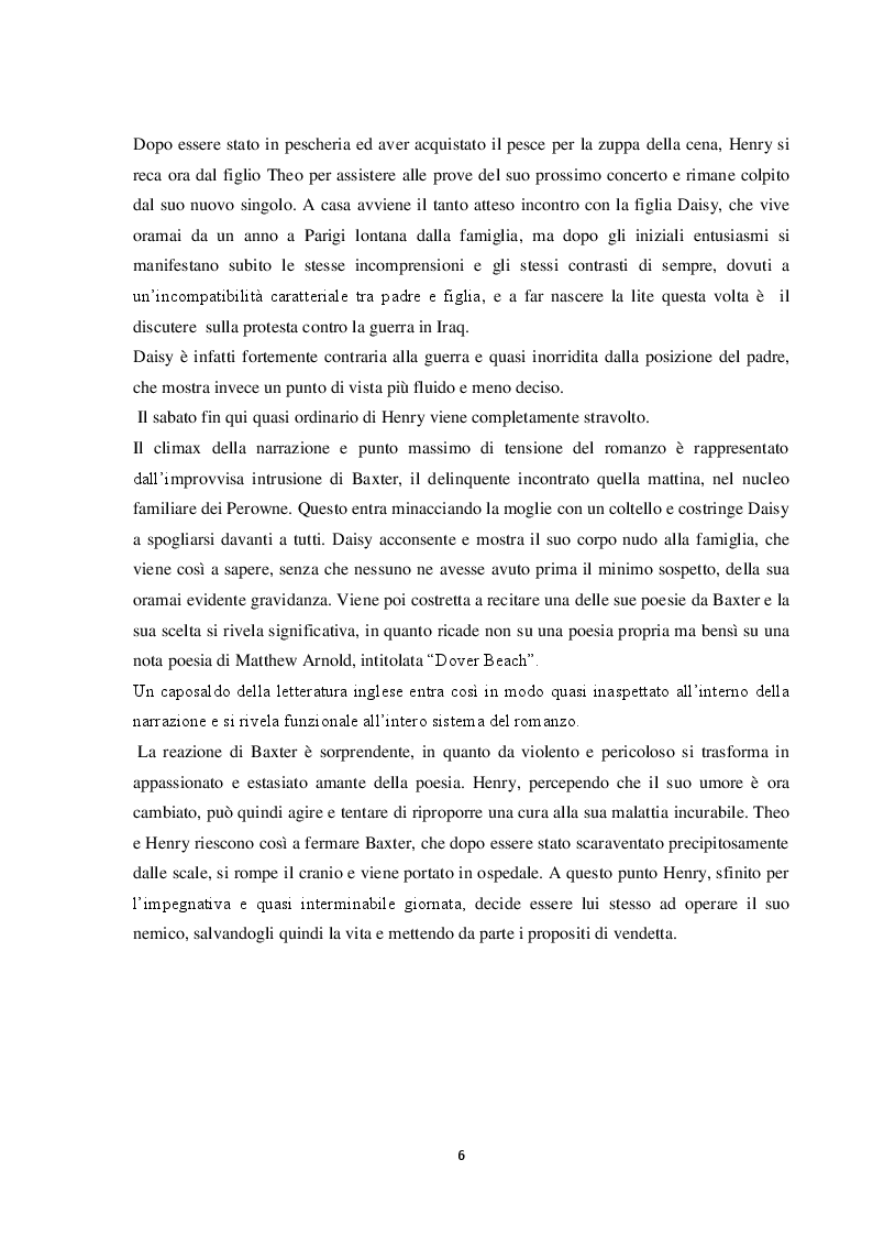 Anteprima della tesi: Saturday, Ian McEwan: un'analisi. Cosa vuol dire essere un uomo nel XXI Secolo, Pagina 5
