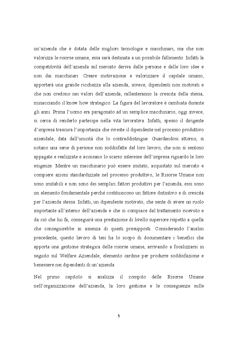Anteprima della tesi: Welfare Aziendale: strumento di sviluppo sociale e strategico nelle PMI Italiane, Pagina 3