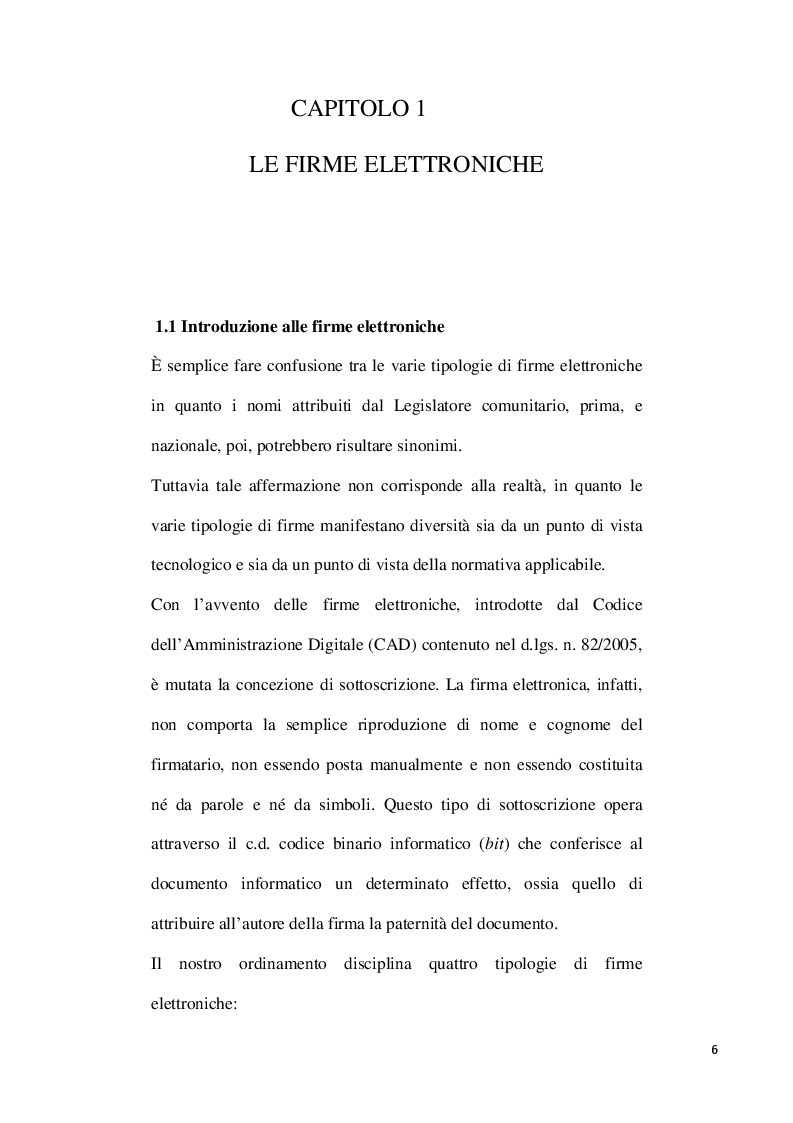 Anteprima della tesi: La firma elettronica nelle attività bancarie, Pagina 4
