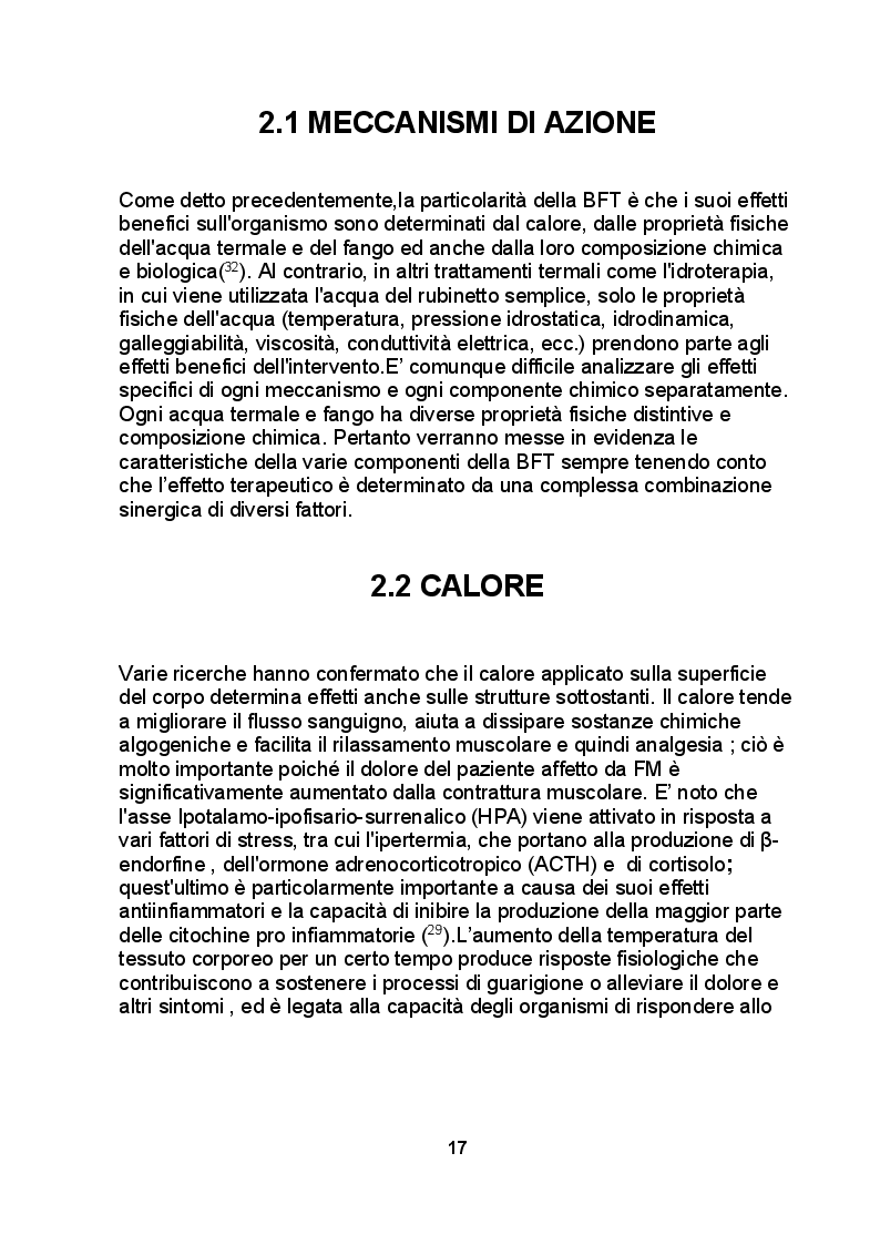 Anteprima della tesi: Ruolo della balneofangoterapia nella fibromialgia, Pagina 4