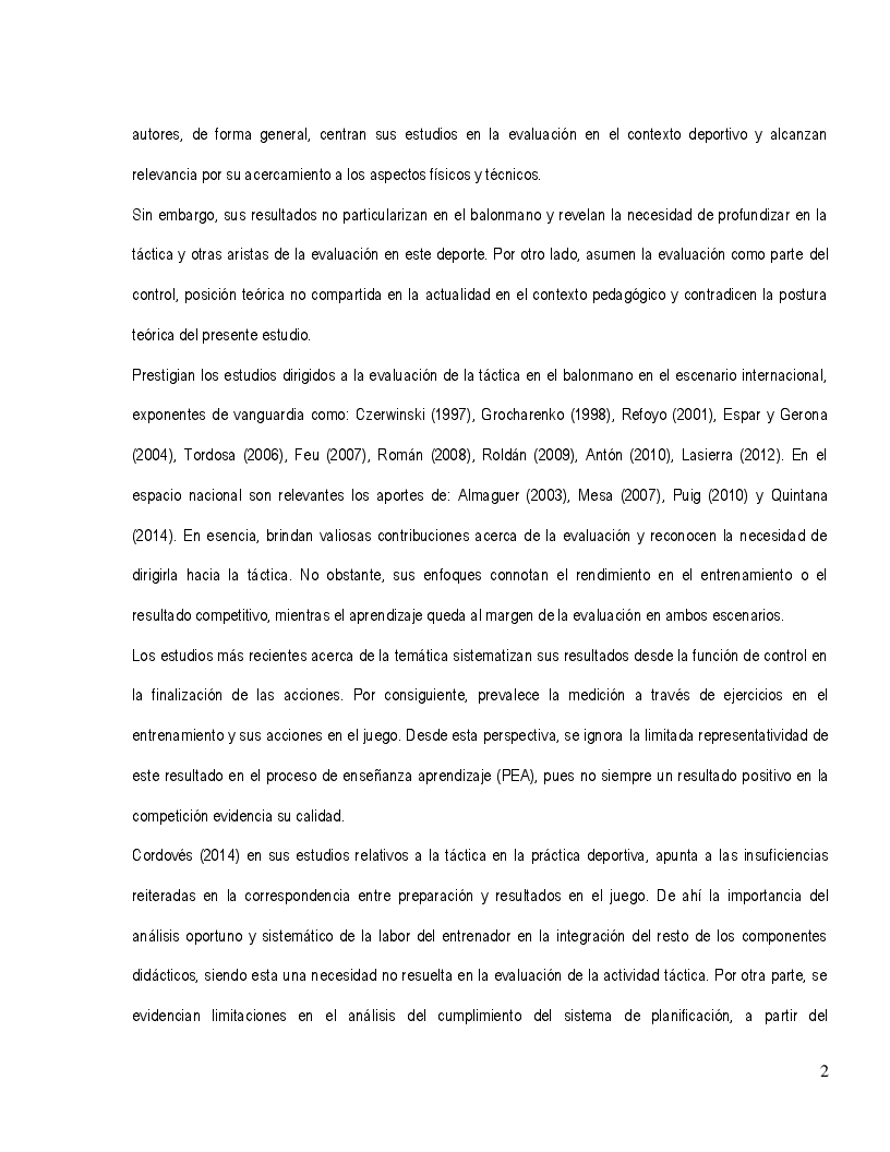 Anteprima della tesi: La evaluación del aprendizaje en la actividad táctica en el equipo de balonmano, Pagina 3