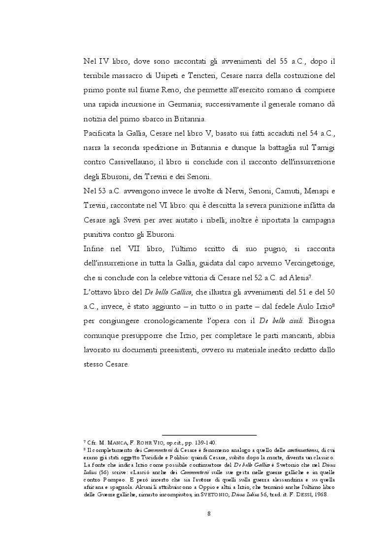 Anteprima della tesi: I Commentarii De Bello Gallico e la storiografia moderna di Mommsen e Meier, Pagina 7