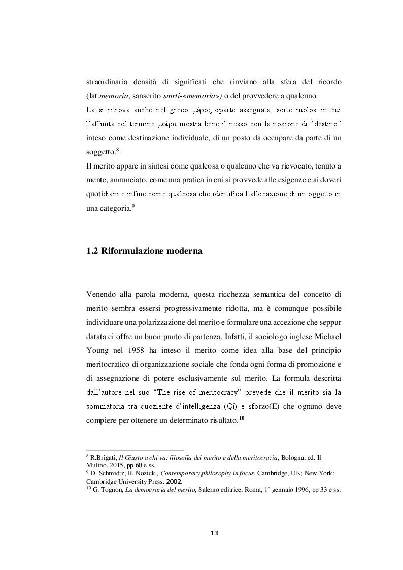 Anteprima della tesi: Uso del concetto di merito all'interno della visione liberista, Pagina 9