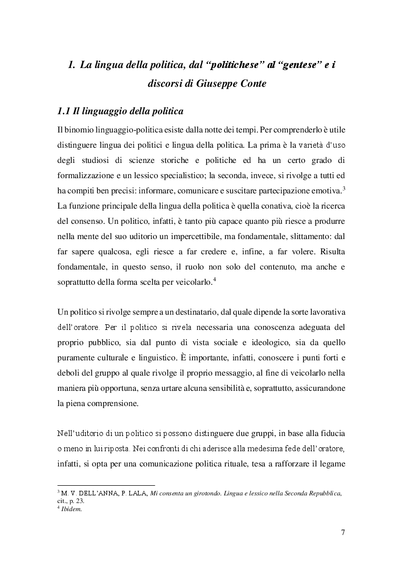 Anteprima della tesi: SARS-CoV-2: analisi retorica dei discorsi di Giuseppe Conte durante il lockdown, Pagina 5