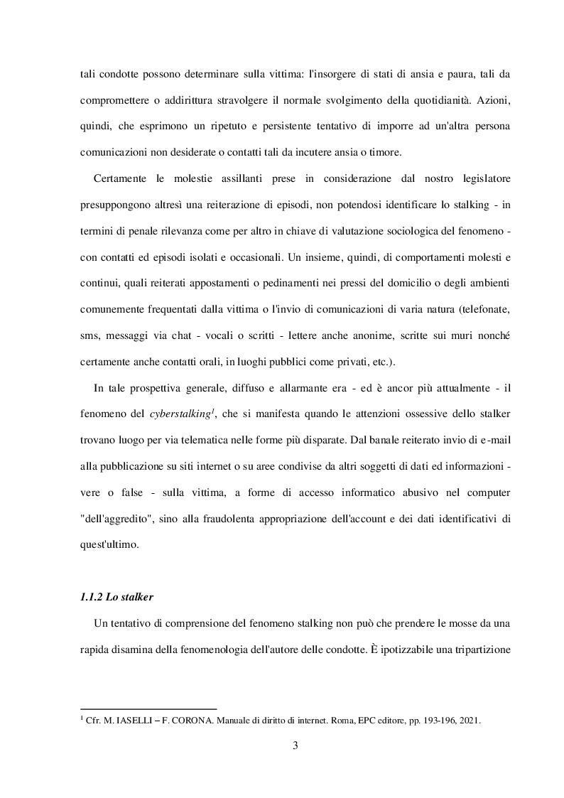 Anteprima della tesi: I reati informatici in ambito relazionale e a sfondo sessuale: cyberstalking, cyberbullismo e pedopornografia online, Pagina 6