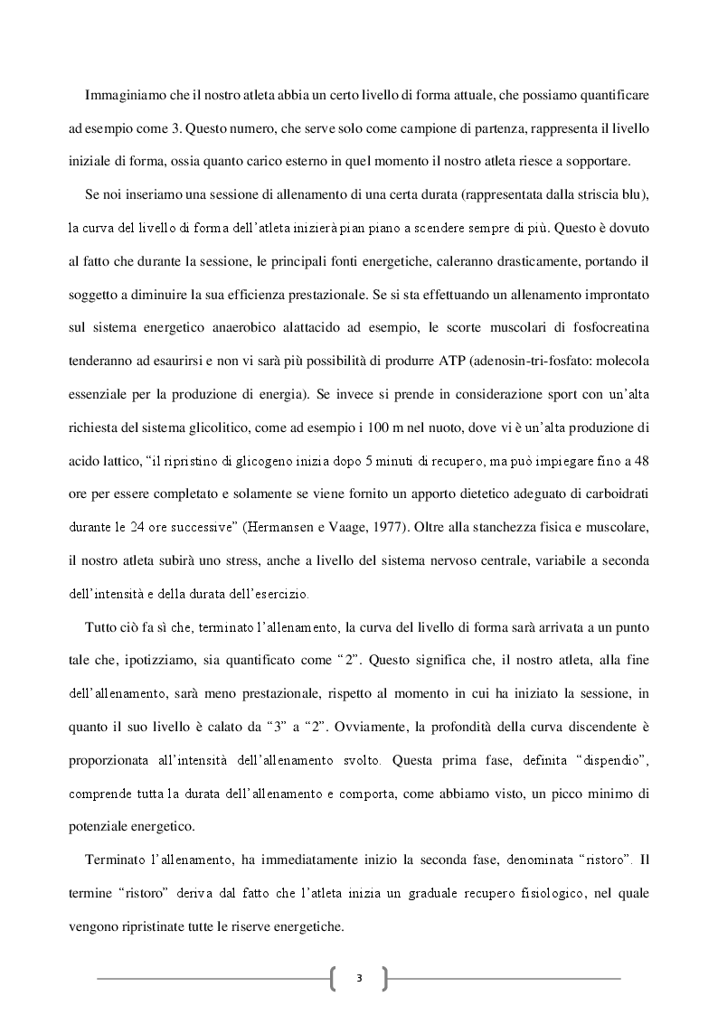 Anteprima della tesi: Il principio della supercompensazione: parametro fondamentale nella preparazione atletica, Pagina 5