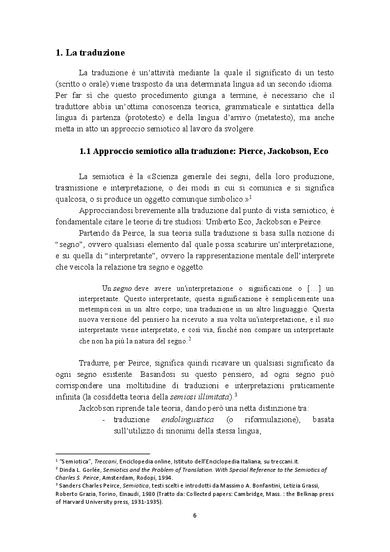 Anteprima della tesi: La traduzione audiovisiva: Sottotitolaggio tra Italiano e Inglese, Pagina 3
