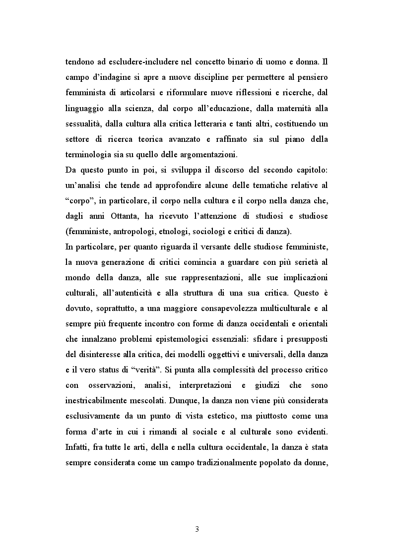 Anteprima della tesi: La donna nel teatro di danza di Pina Bausch, Pagina 4
