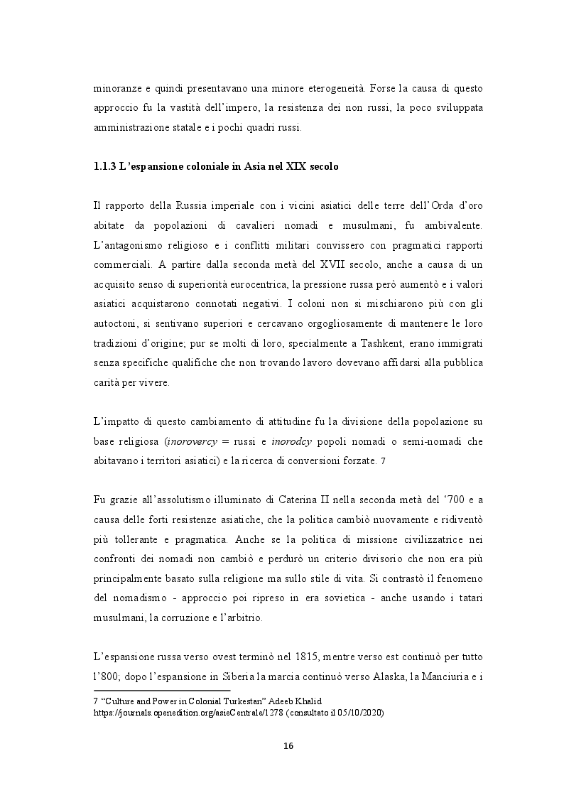 Estratto dalla tesi: L'Asia Centrale dall'indipendenza dall'Unione Sovietica a oggi. I casi del Kazakistan e dell'Uzbekistan