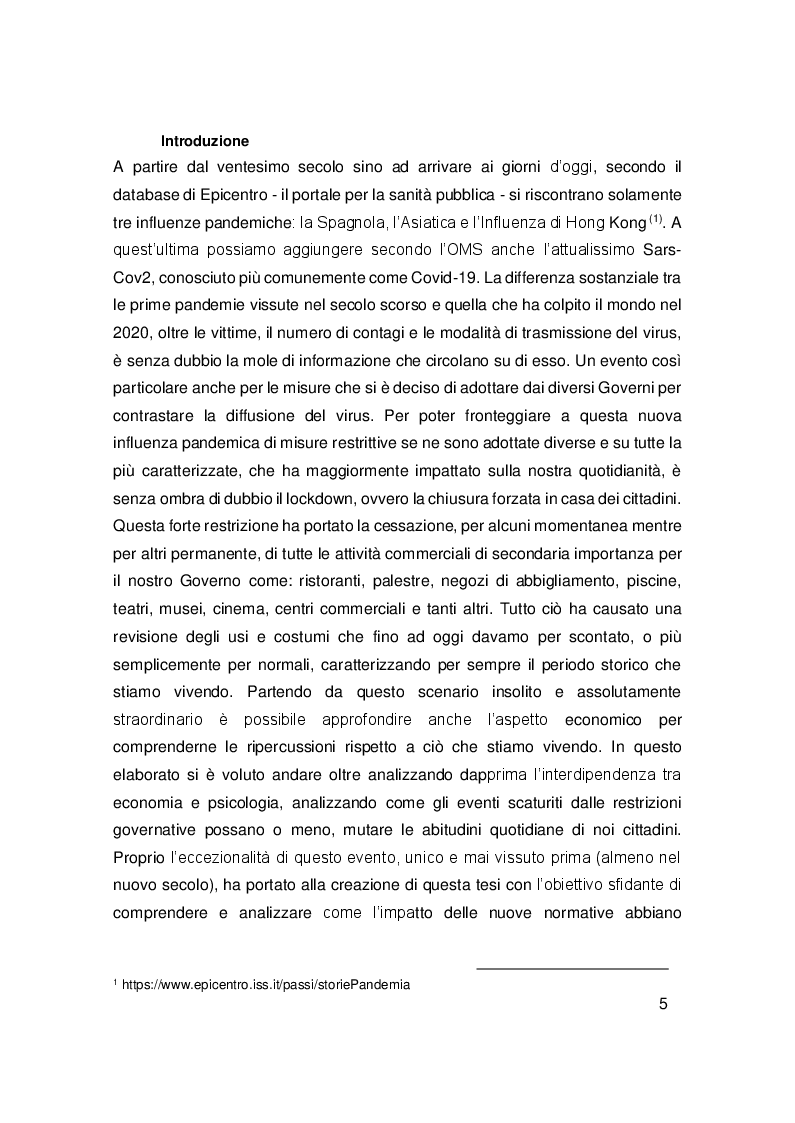 Anteprima della tesi: L'effetto della pandemia sulle scelte d'acquisto dei consumatori: Bias ed Euristiche al tempo del Covid-19, Pagina 3