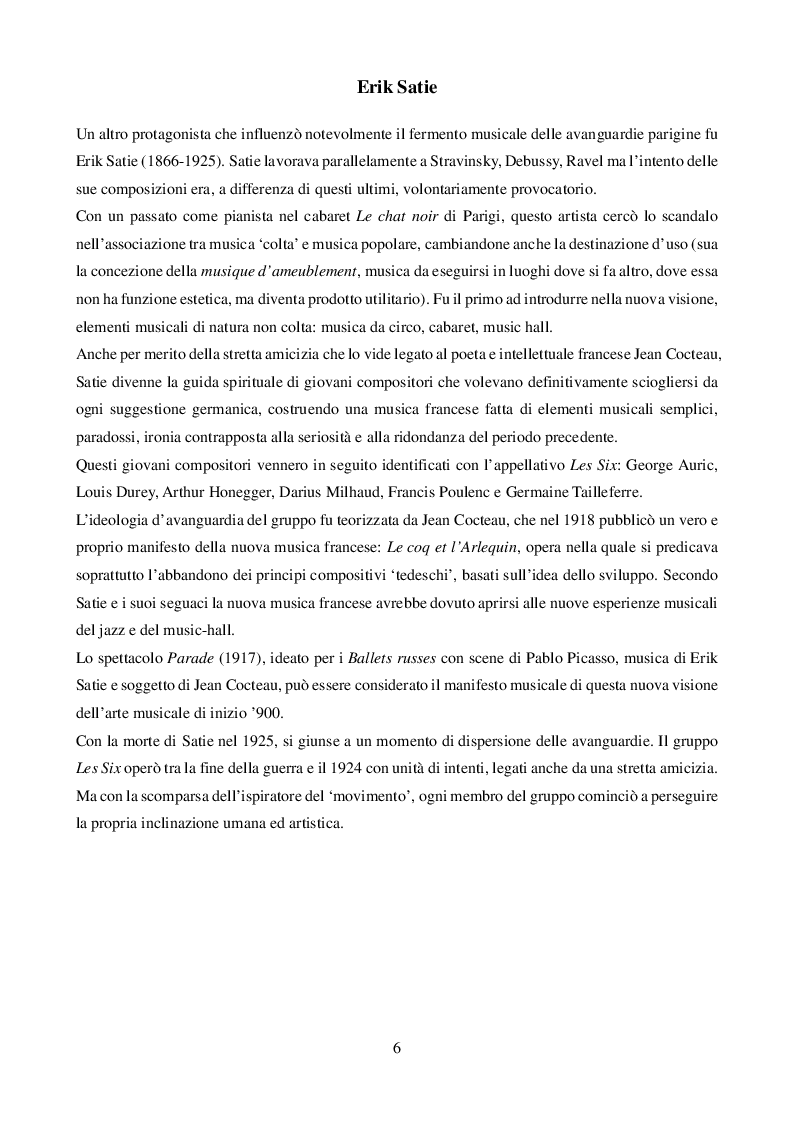 Anteprima della tesi: Le tre "età" di Francis Poulenc, Pagina 5