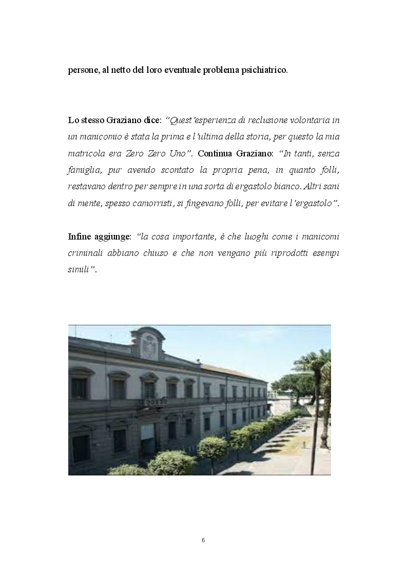 Anteprima della tesi: Matricola Zero Zero Uno: percorsi di Follia, Pagina 3