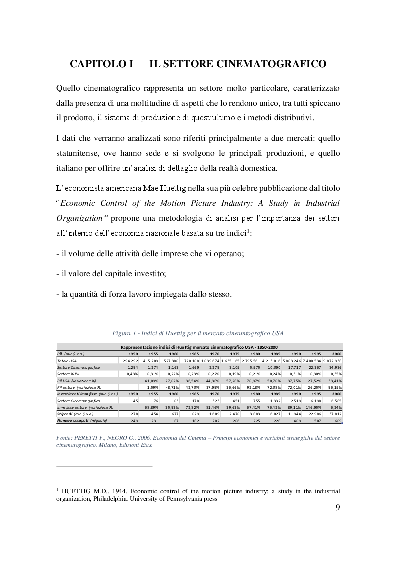 Anteprima della tesi: Analisi della competizione tra le sale cinematografiche e i player over the top. Ipotesi di evoluzione del settore nel medio lungo periodo, Pagina 4