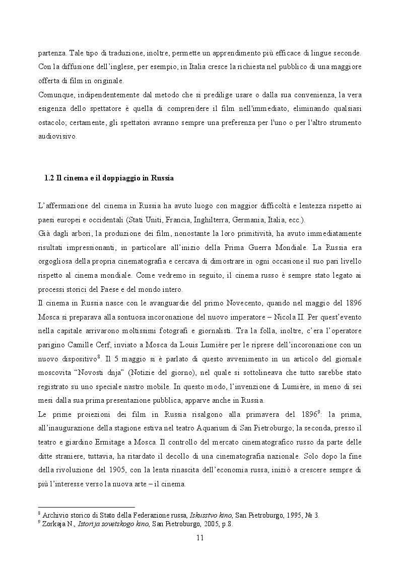 Estratto dalla tesi: Nostalgia dal sapore sovietico: Traduzione del film ''L'ironia della sorte o Buona sauna!''