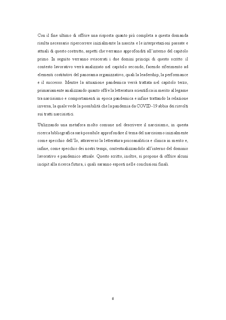 Anteprima della tesi: Dallo specchio dell'Io allo specchio dei nostri tempi: Narcisismo tra lavoro e pandemia, Pagina 3