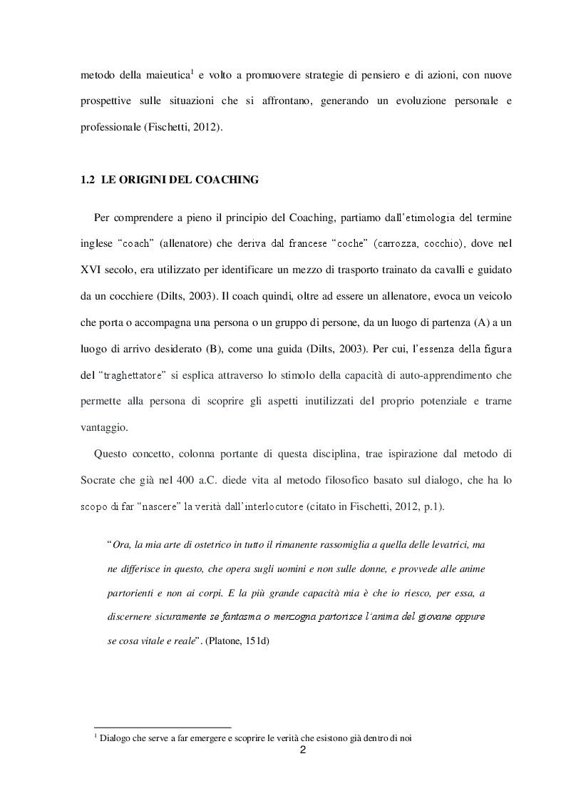 Anteprima della tesi: Il Coaching per migliorare la qualità di Performance negli Atleti, Pagina 6