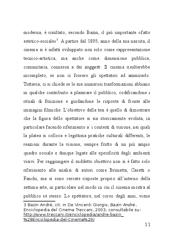 Anteprima della tesi: Luce in sala. Analisi dello spettatore cinematografico; il rapporto con i contesti visivi e il film, Pagina 3