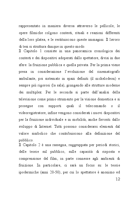 Anteprima della tesi: Luce in sala. Analisi dello spettatore cinematografico; il rapporto con i contesti visivi e il film, Pagina 4